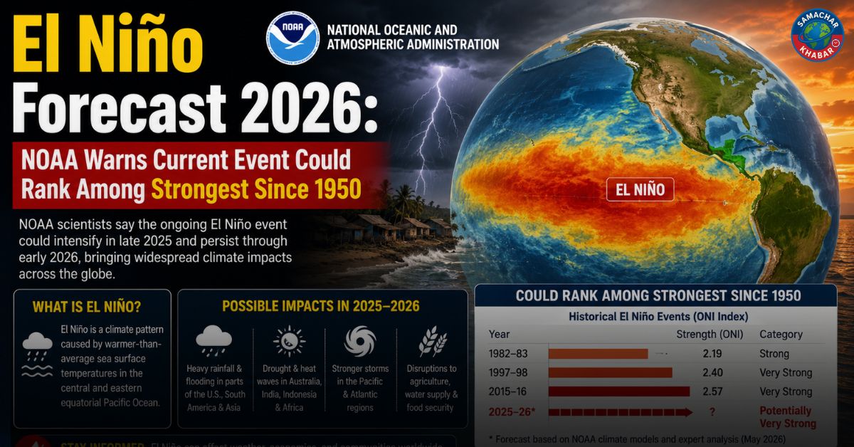 El Niño Forecast 2026: NOAA Warns Current Event Could Rank Among Strongest Since 1950