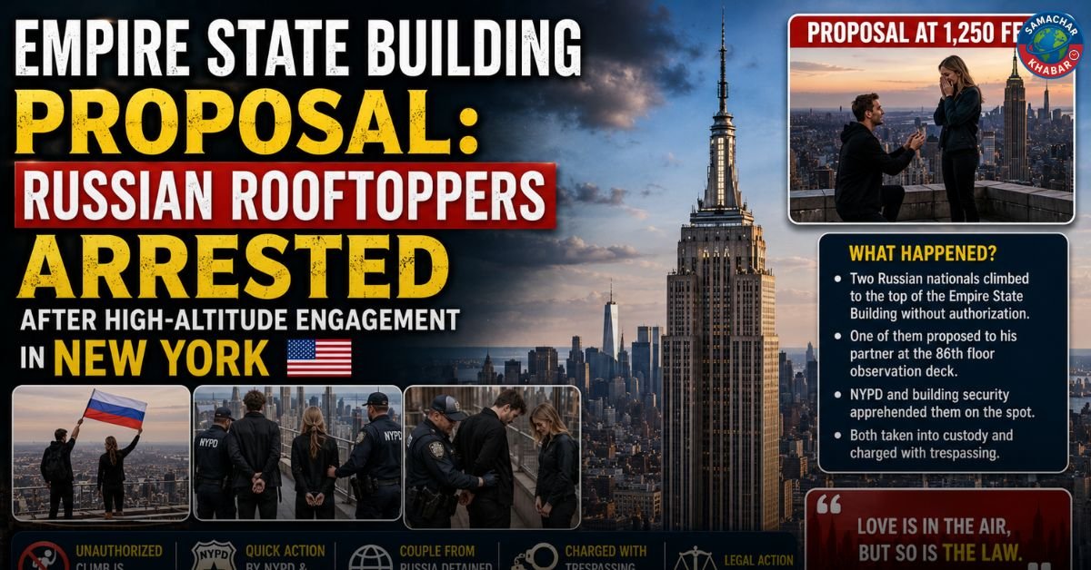 Empire State Building Proposal: Russian Rooftoppers Arrested After High-Altitude Engagement in New York