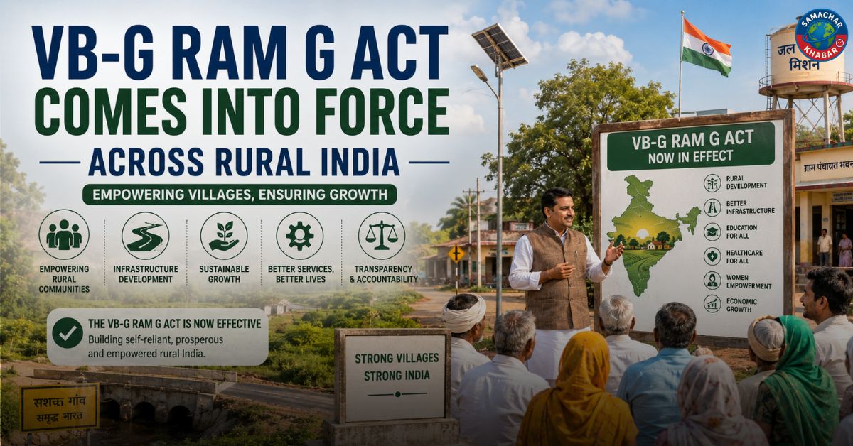 VB-G RAM G Act Comes into Force Across Rural India